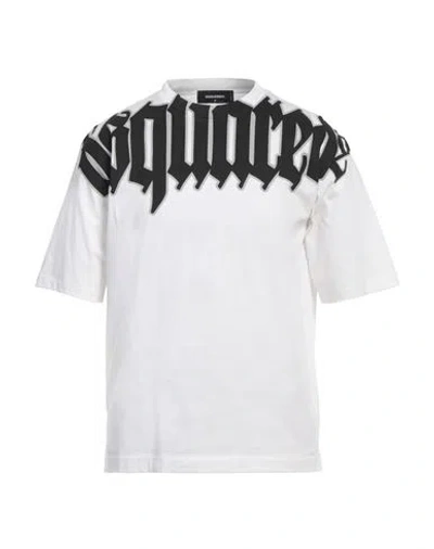 Dsquared2 Man T-shirt White Size L Cotton