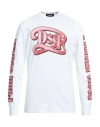 Dsquared2 Man T-shirt White Size L Cotton