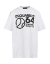 Dsquared2 Man T-shirt White Size L Cotton In White