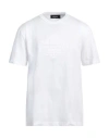 Dsquared2 Man T-shirt White Size L Cotton In White
