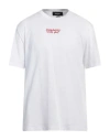 Dsquared2 Man T-shirt White Size L Cotton