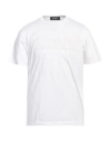 Dsquared2 Man T-shirt White Size L Cotton