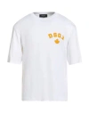 Dsquared2 Man T-shirt White Size L Cotton In White