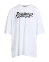 Dsquared2 Man T-shirt White Size L Cotton In White