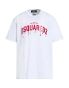Dsquared2 Man T-shirt White Size L Cotton In White