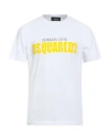 Dsquared2 Man T-shirt White Size L Cotton In White