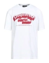 Dsquared2 Man T-shirt White Size L Cotton In White