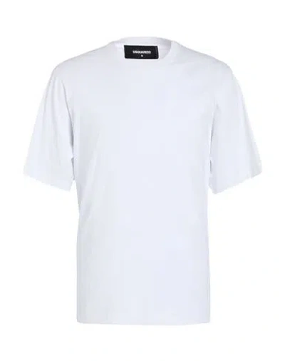 Dsquared2 Man T-shirt White Size L Cotton