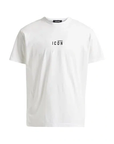 DSQUARED2 DSQUARED2 MAN T-SHIRT WHITE SIZE L COTTON