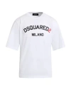 Dsquared2 Man T-shirt White Size L Cotton