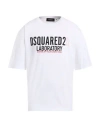 Dsquared2 Man T-shirt White Size L Cotton In White