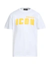 Dsquared2 Man T-shirt White Size L Cotton In White