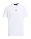 Dsquared2 Man T-shirt White Size L Cotton In White