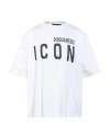 Dsquared2 Man T-shirt White Size L Cotton In White