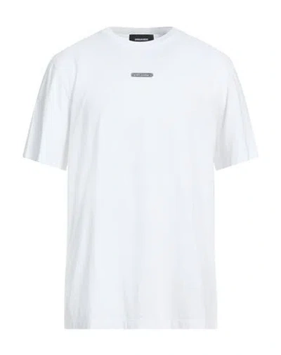 Dsquared2 Man T-shirt White Size L Cotton