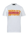 Dsquared2 Graphic Logo Print T-shirt In White