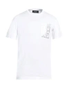 Dsquared2 Man T-shirt White Size L Cotton In White