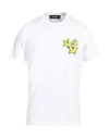 Dsquared2 Man T-shirt White Size L Cotton