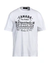 Dsquared2 Men's Logo Print T Shirt In White