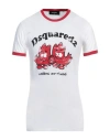 Dsquared2 Man T-shirt White Size L Cotton In White