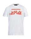 Dsquared2 Man T-shirt White Size L Cotton In White
