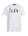 Dsquared2 Man T-shirt White Size L Cotton In White