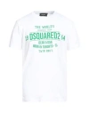 Dsquared2 Man T-shirt White Size M Cotton