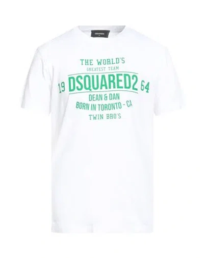 Dsquared2 Cotton Greatest Team T-shirt With Print In White