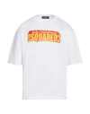 Dsquared2 Man T-shirt White Size M Cotton