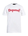 Dsquared2 Man T-shirt White Size M Cotton