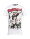 Dsquared2 Cigarette Fit White T-shirt In White