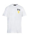 Dsquared2 Pixel-print Short-sleeve T-shirt In White