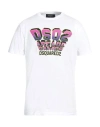 Dsquared2 Man T-shirt White Size L Cotton