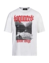 Dsquared2 Mens White Horror Lodge Graphic-print Relaxed-fit Cotton-jersey T-shirt In White