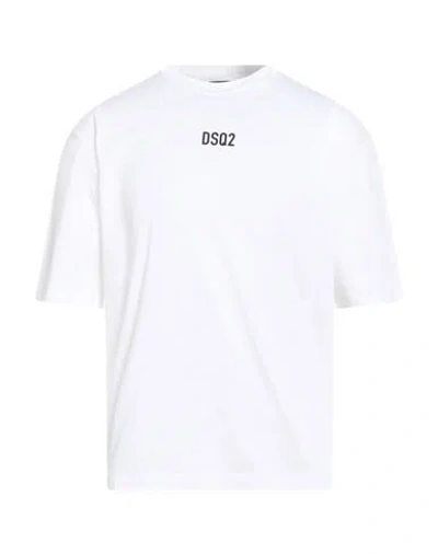 DSQUARED2 DSQUARED2 MAN T-SHIRT WHITE SIZE S COTTON