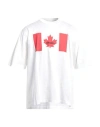 Dsquared2 Man T-shirt White Size Xl Cotton