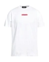 Dsquared2 Logo Print Cotton T-shirt In White
