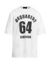 Dsquared2 Man T-shirt White Size L Cotton