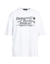 Dsquared2 Man T-shirt White Size S Cotton