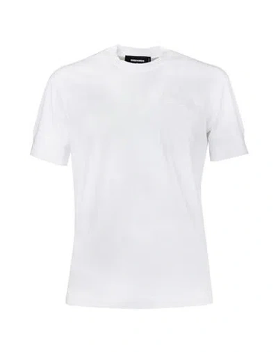 Dsquared2 Man T-shirt White Size Xxl Cotton