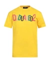 Dsquared2 Man T-shirt Yellow Size Xl Cotton