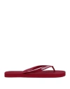 Dsquared2 Man Thong Sandal Red Size 8 Rubber