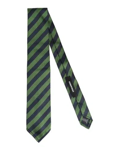 Dsquared2 Man Ties & Bow Ties Green Size - Silk