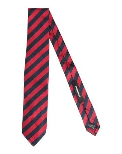 Dsquared2 Man Ties & Bow Ties Red Size - Silk