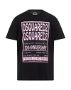 Dsquared2 Man T-shirt Black Size L Cotton