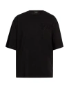 Dsquared2 Man T-shirt Black Size M Cotton In Pattern