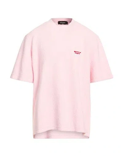 Dsquared2 Man T-shirt Pink Size M Cotton