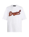 Dsquared2 Man T-shirt White Size S Cotton