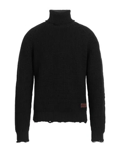 DSQUARED2 DSQUARED2 MAN TURTLENECK BLACK SIZE L WOOL