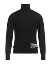 Dsquared2 Man Turtleneck Black Size L Wool In Black